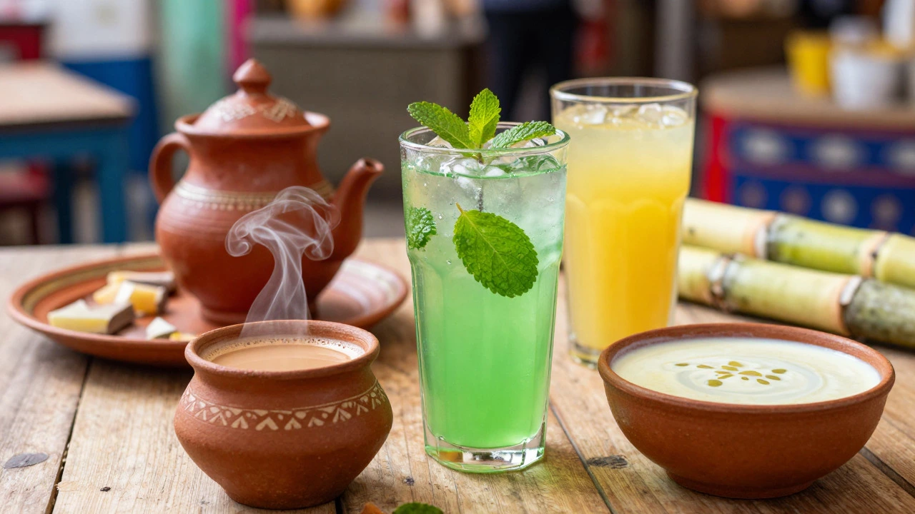 Fresh Indian drinks like lemonade and chai as cheaper alternatives