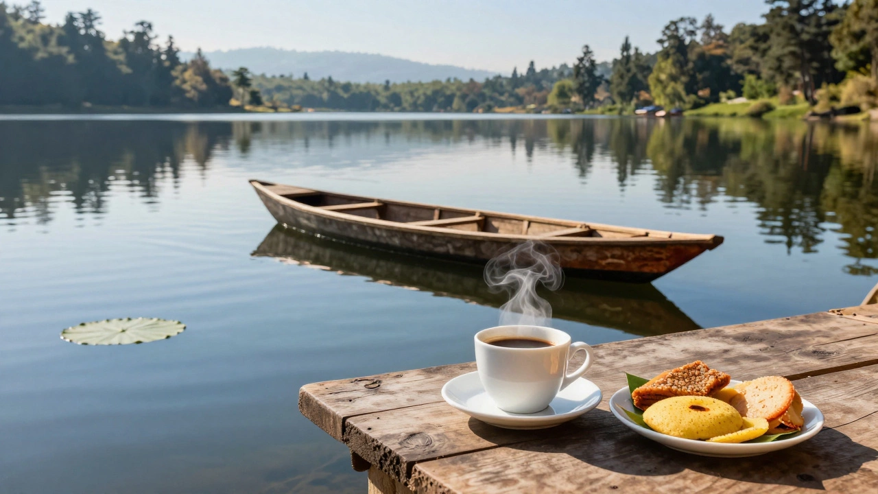 Paddle boat on Ooty Lake with fresh coffee and local snacks