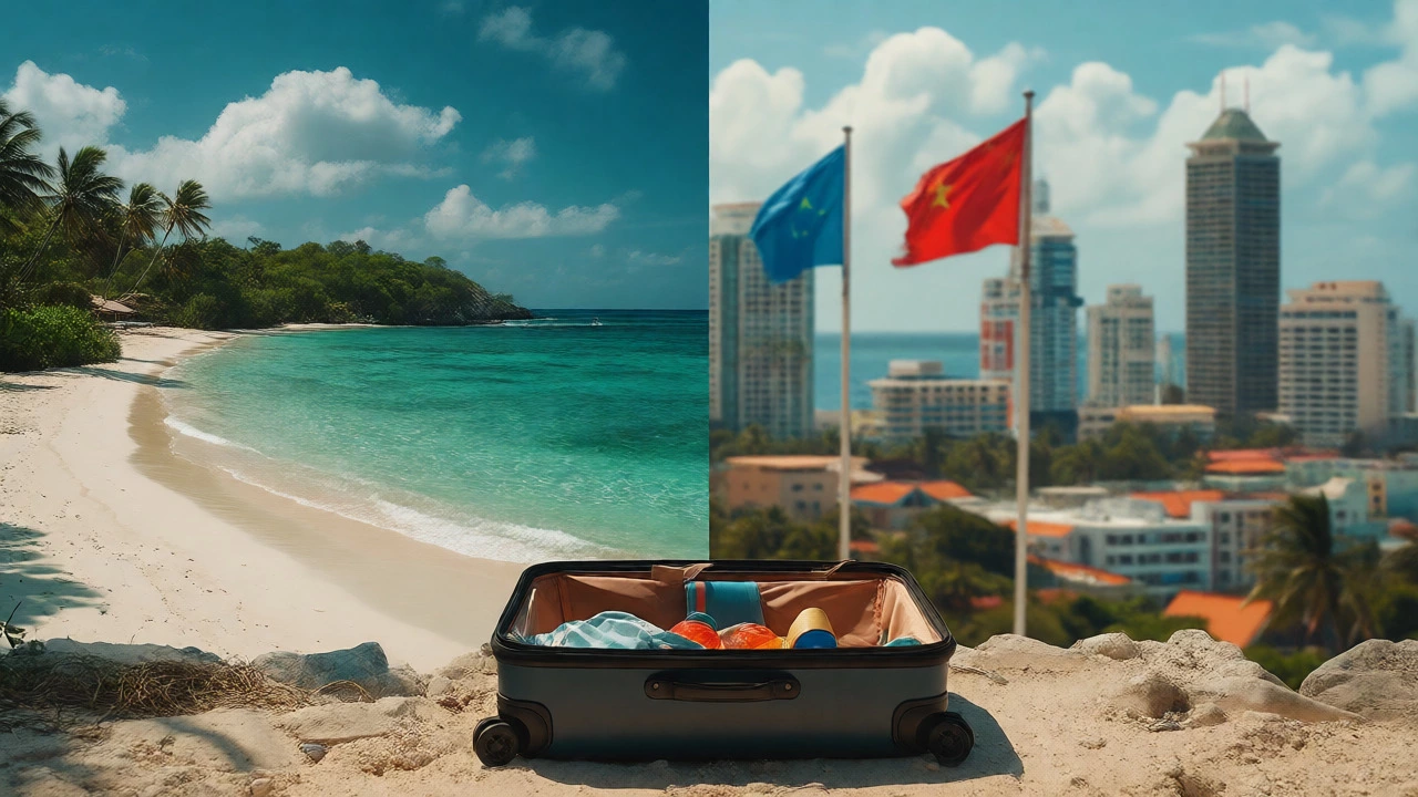 Suitcase between Andaman beaches and Malé cityscape alternatives